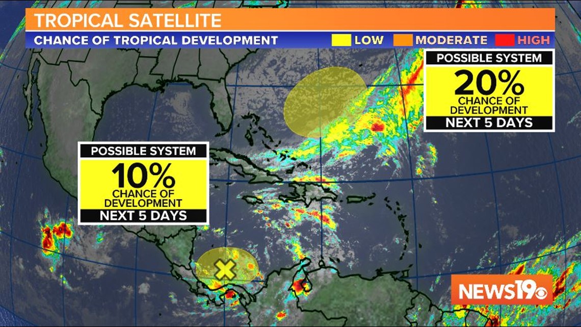 Two areas in the Atlantic being monitored | wltx.com