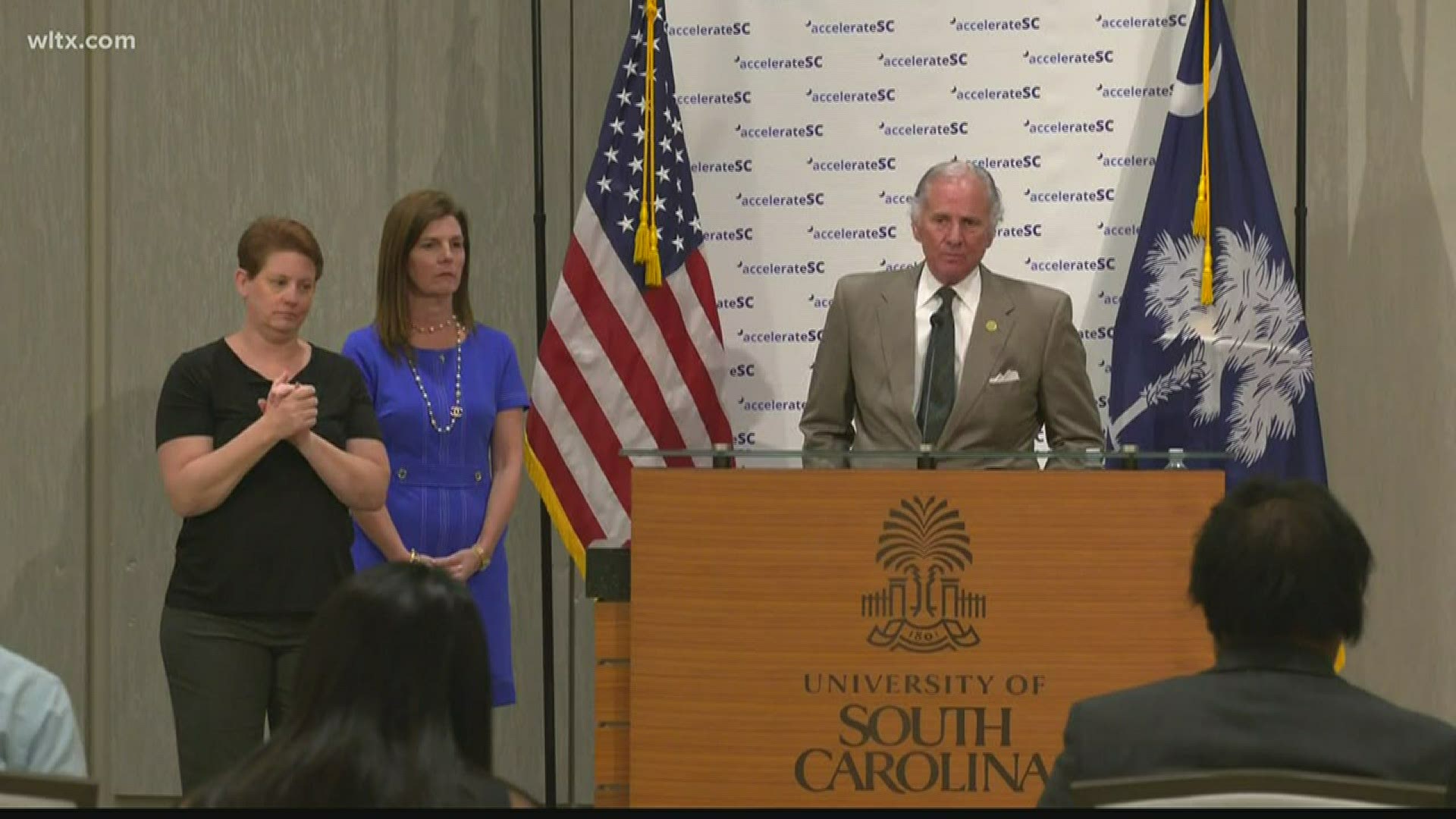 Gov McMaster talks about reopening the state next week.