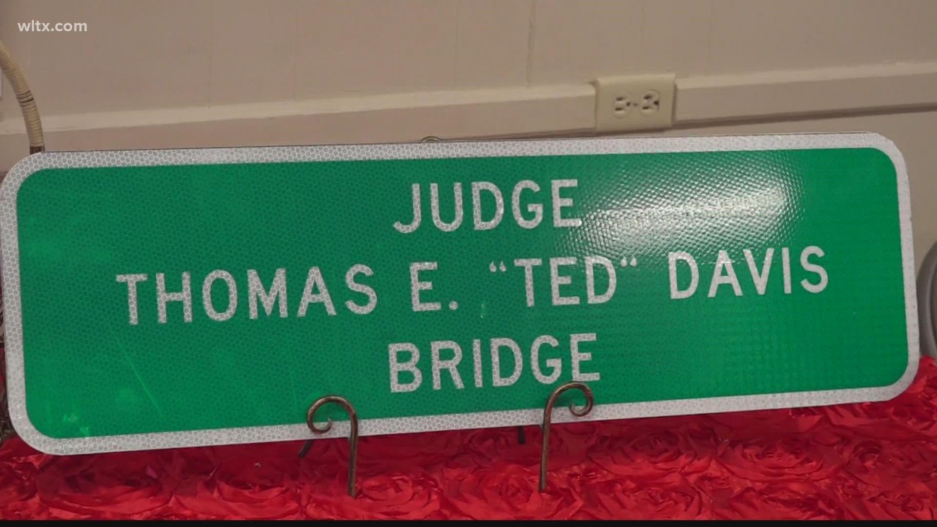 Family surrounded Ted Davis as community members and lawmakers celebrated the unveiling in honor of a man they say is hardworking, humble, and willing to help.