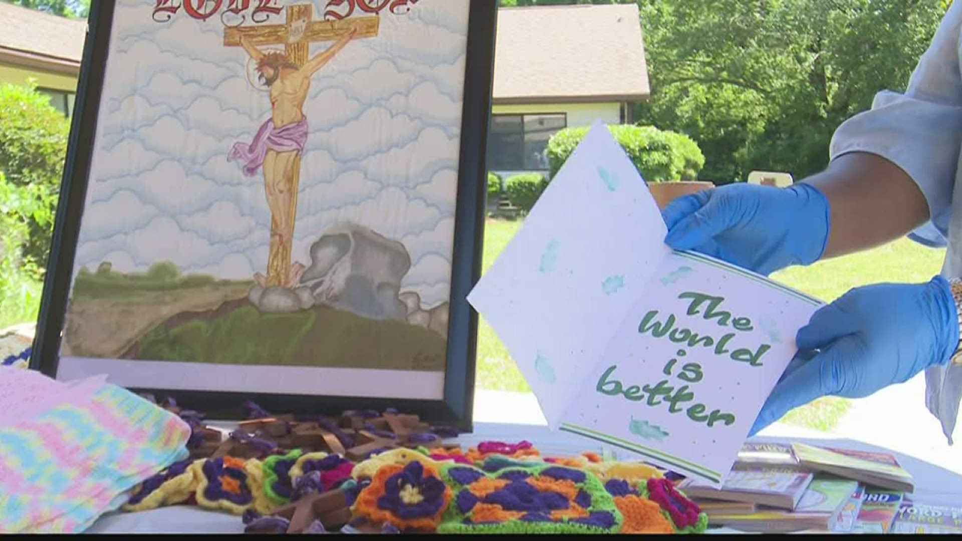 The inmates made all types of crafts and cards to give to nursing home patients across the state.