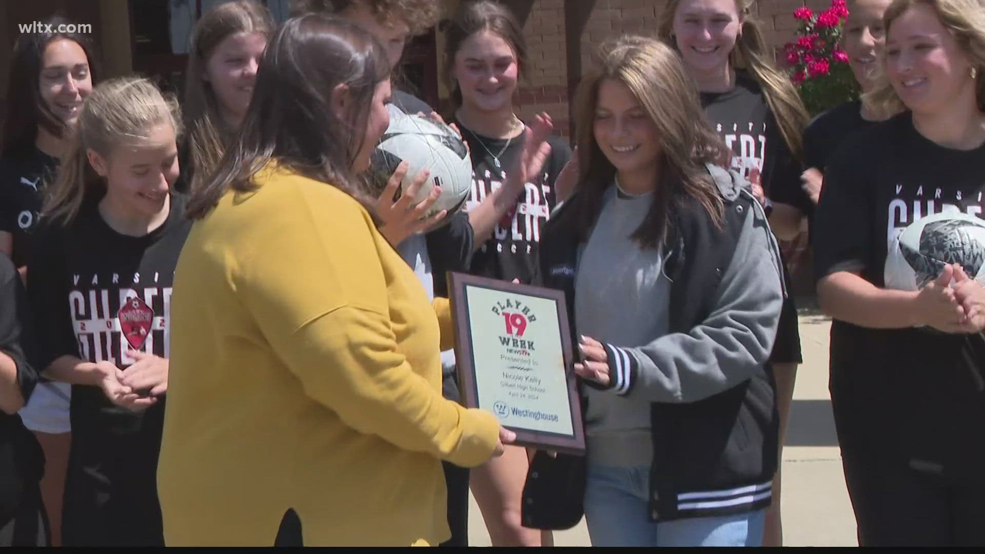 Gilbert senior soccer player Nicole Kelly is a News19 Player of the Week