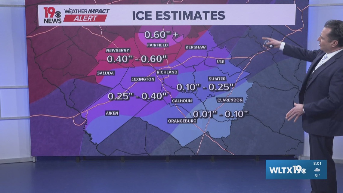 Forecast | Ice expected to be the main threat for South Carolina from ...