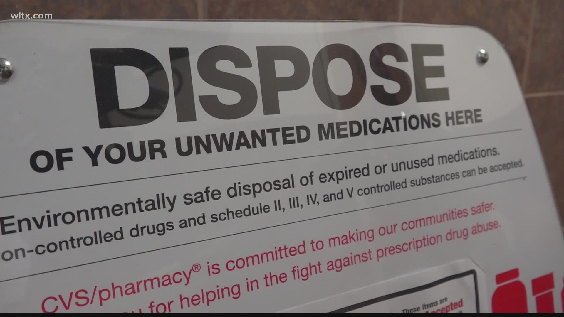 You can drop off expired medication to any local police department or at Lexington Medical Park in West Columbia