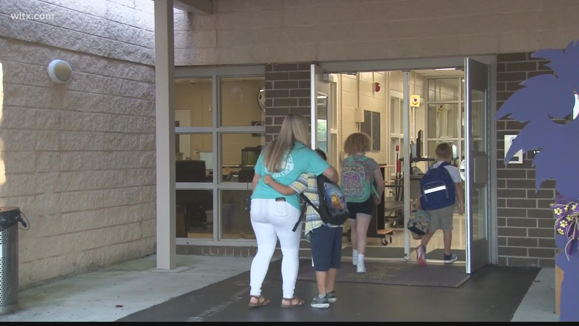 Both parents and students were a little nervous about the first day of school.