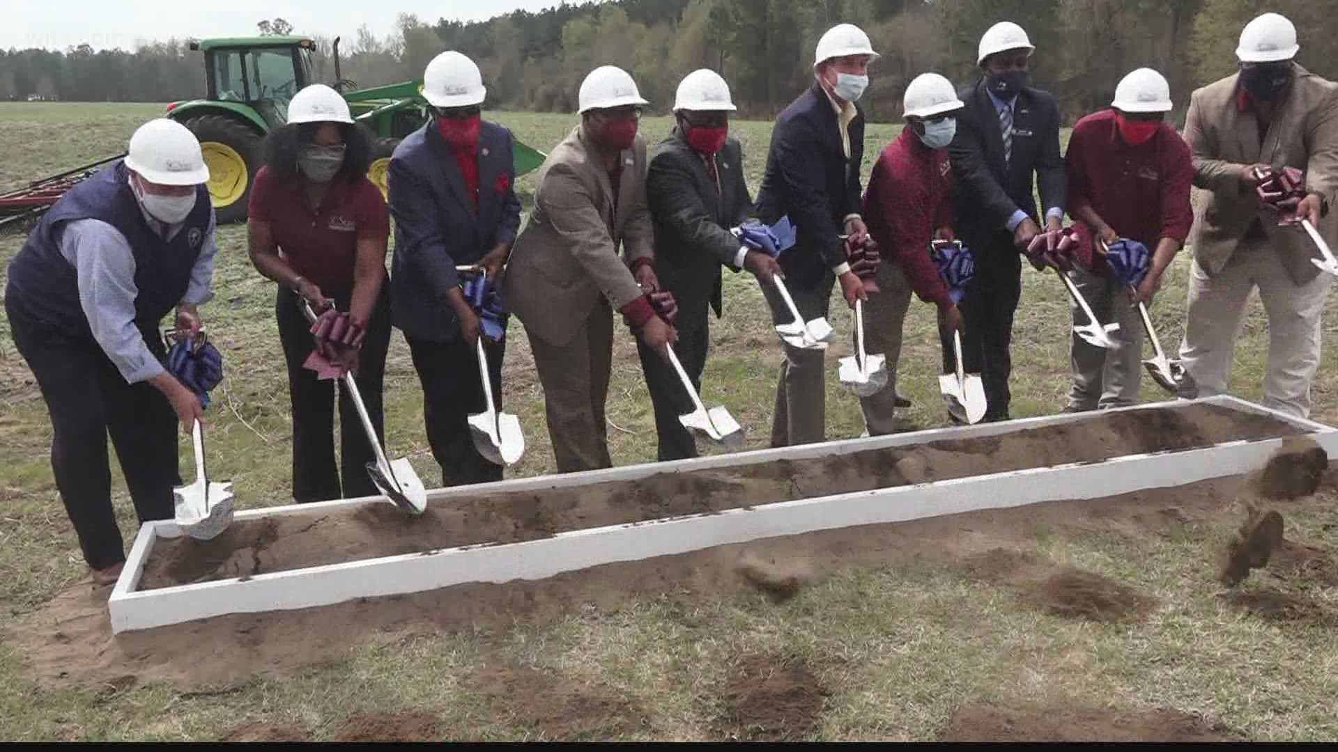 SC State University broke ground on nearly 200 acres to serve as a test site for farming technology.