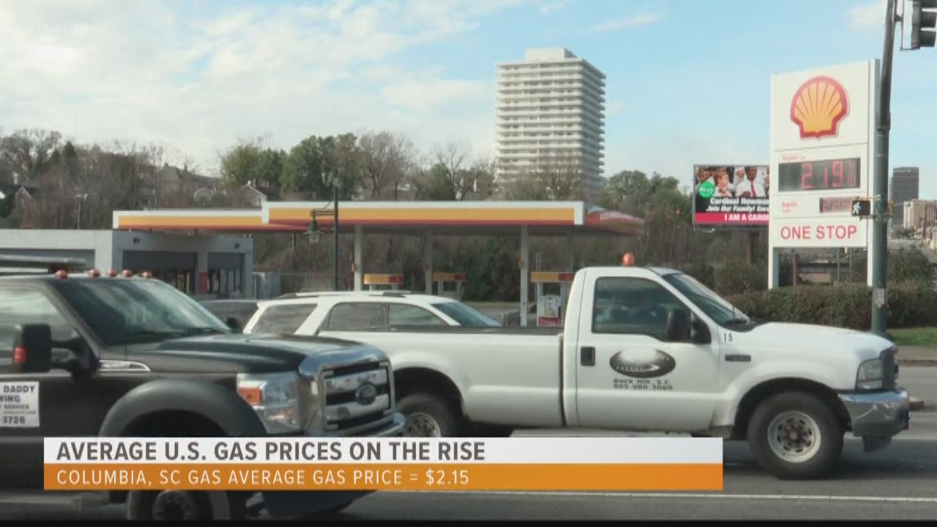 Gas prices are on the rise across the United States.  In Columbia, gas prices are averaging about $2.15 per gallon.