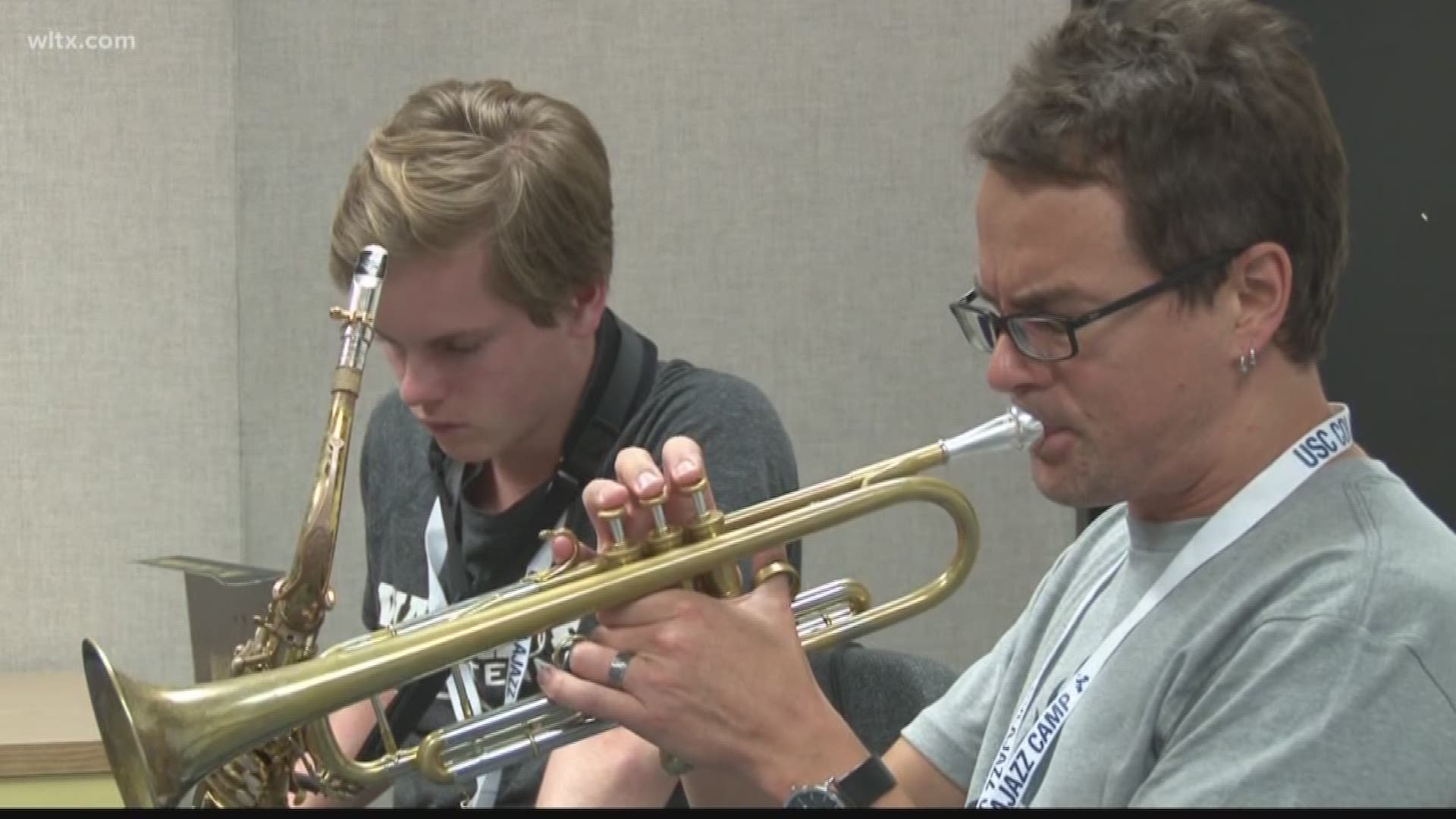 The second annual Cola Jazz Camp at the University of South Carolina allowed jazz players of all ages show off their skills.  News19's Chandler Mack reports.