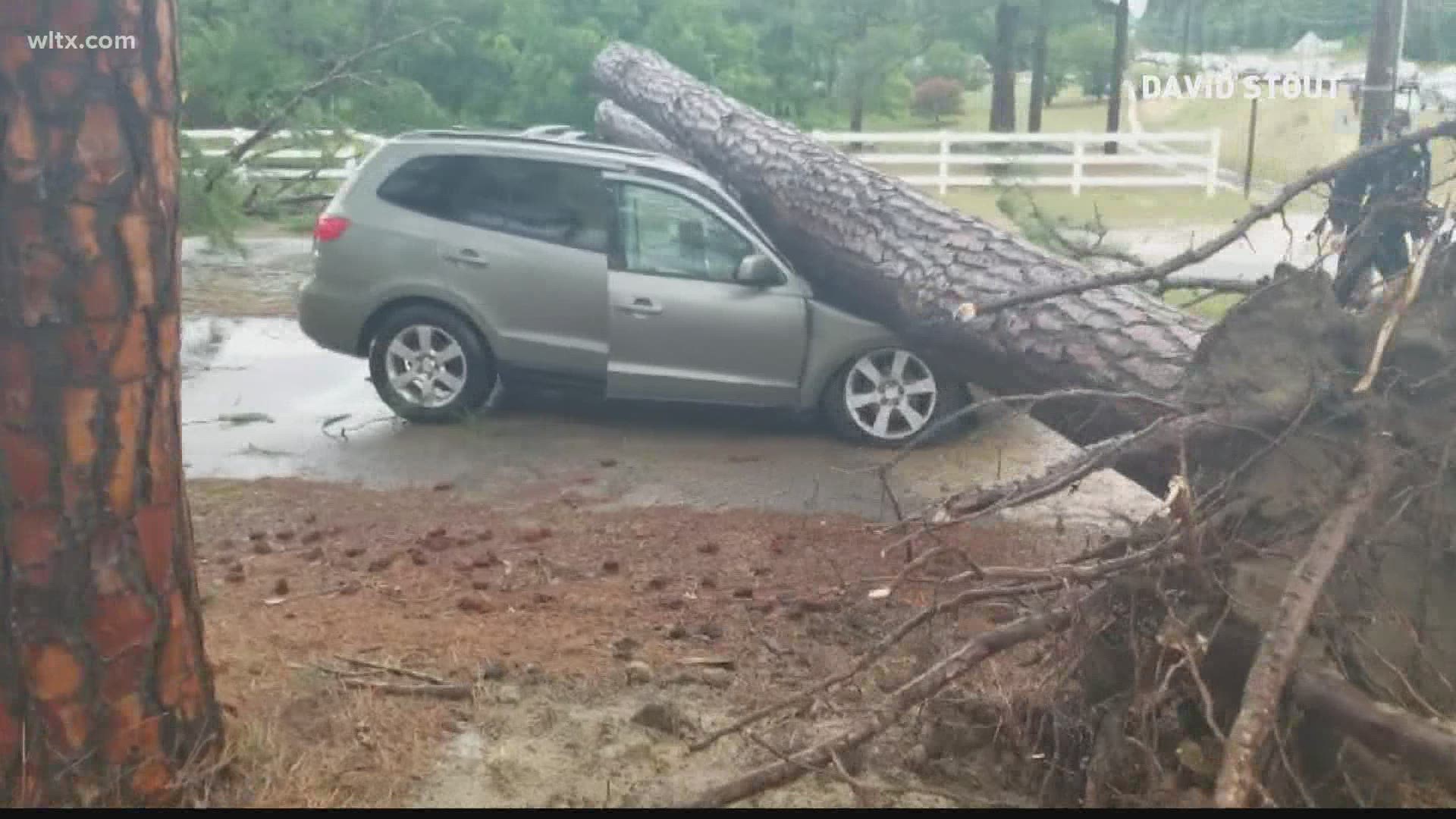 Viewers video of storm damage.