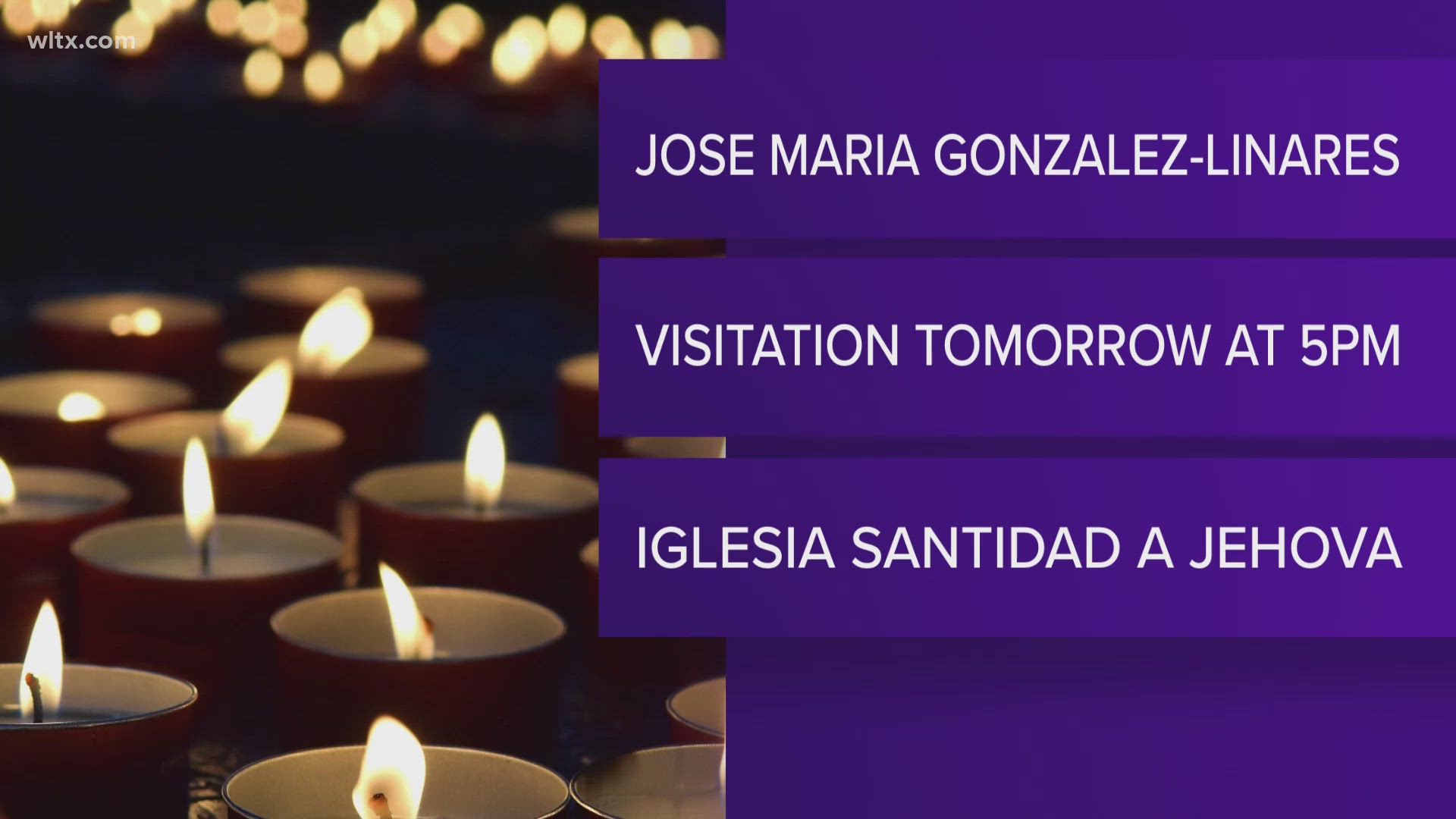 Jose Gonzalez-Linares, 13, will be laid to rest on Wednesday at 11am.  Visitation will be at the Iglesia Santidad Jehova Church in West Columbia. 