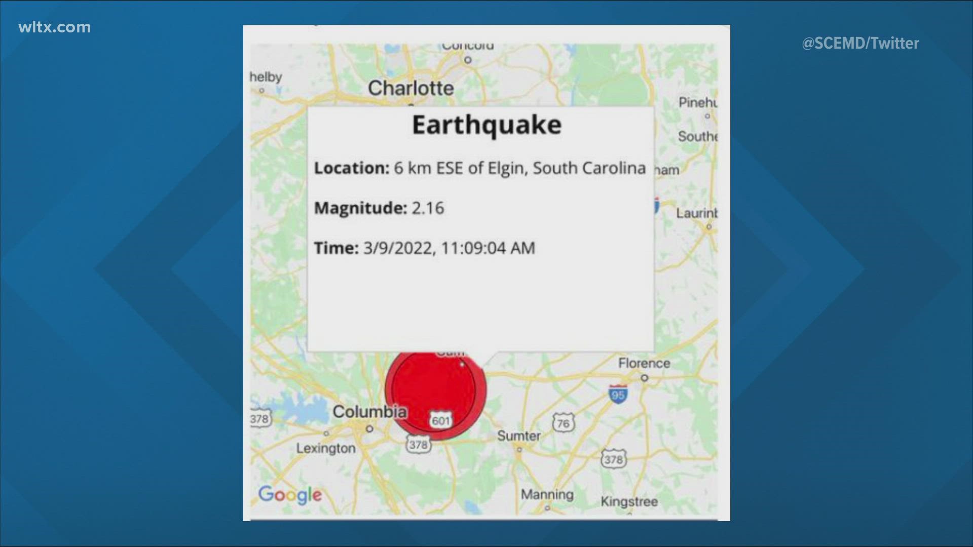 Kershaw County has recorded its second earthquake this month, continuing a trend of minor tremors in that area that began late last year.