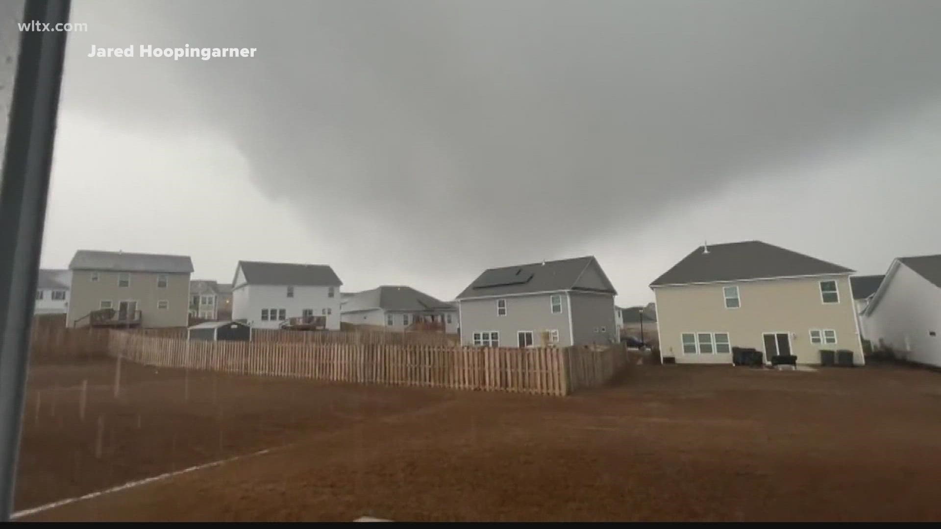 Man talks about video he made of possible tornado in Lexington