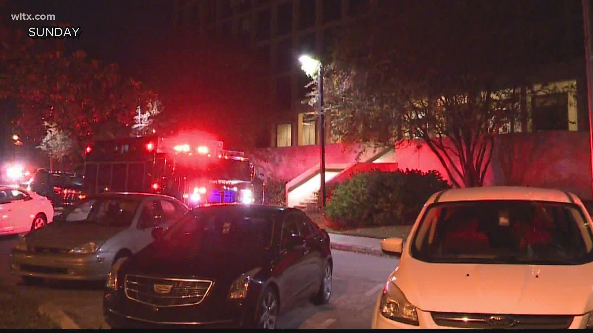 Sixty residents are without a home after a candle started a fire at the high rise.