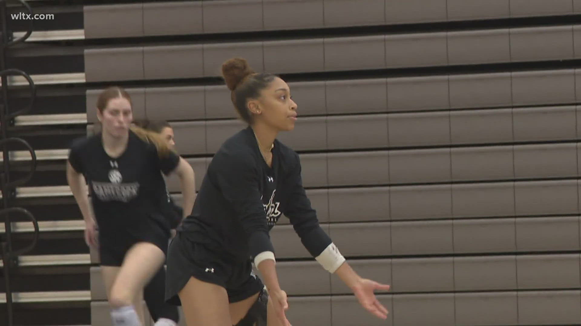 South Carolina freshman volleyball player Victoria Harris talks about her journey from a senior season cut short by injury to being named Freshman All-SEC.