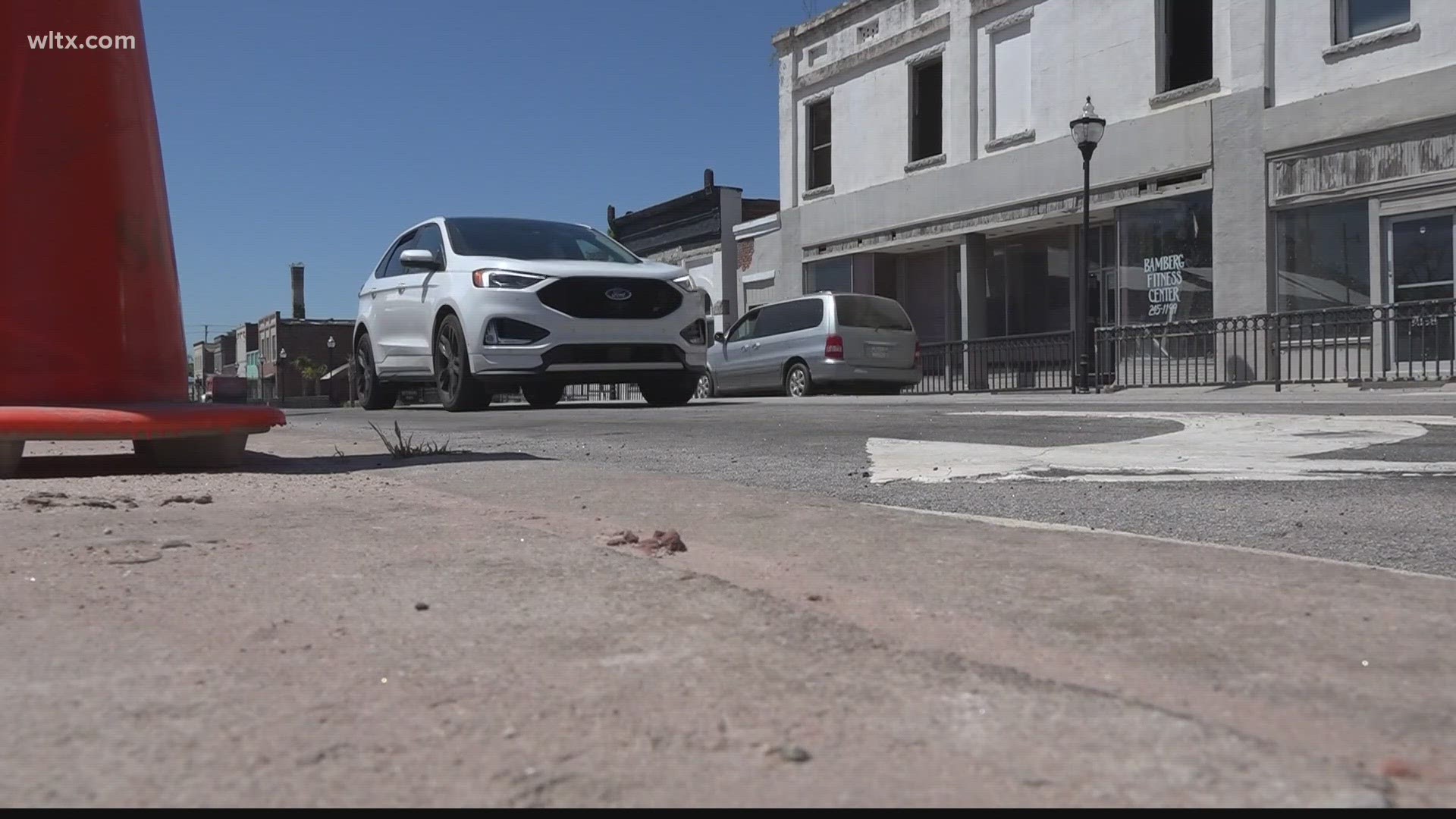 In January an EF-2 tornado touched down causing serious damage, causing store fronts to fall all over the road.