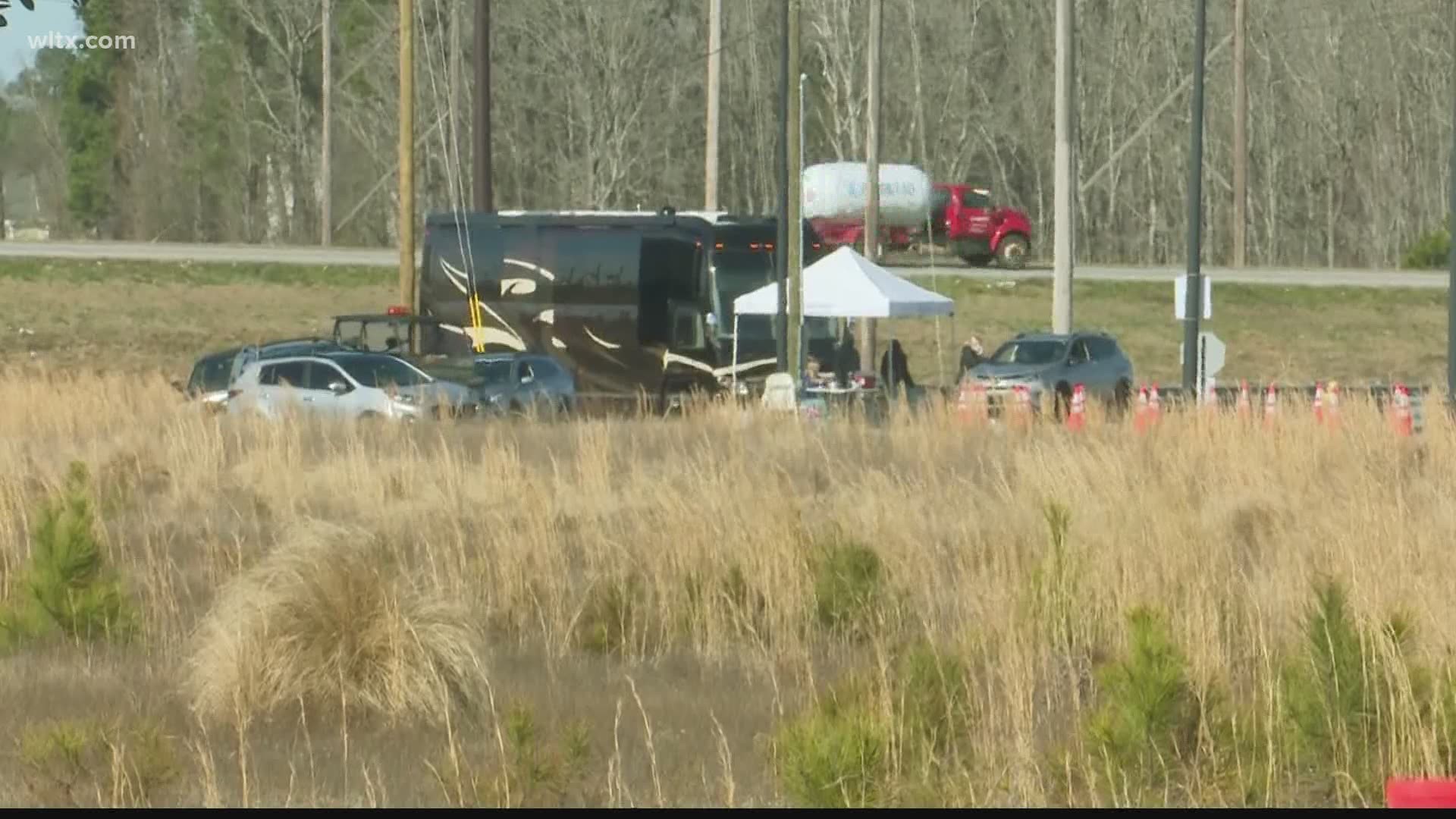 For the past month, people have been able to get vaccinated at this drive-thru vaccination site off Exit 2 on Interstate 77.