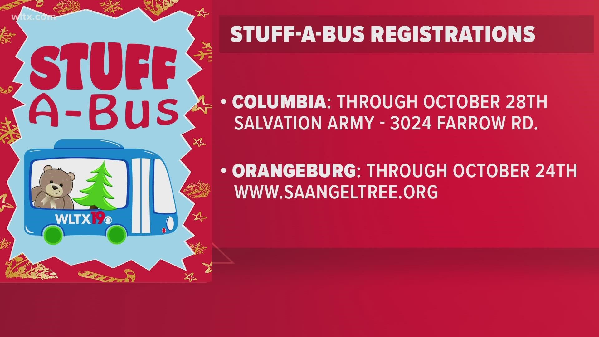 Think you'll need help this Christmas? Now is the time to register for assistance through Stuff-A-Bus.