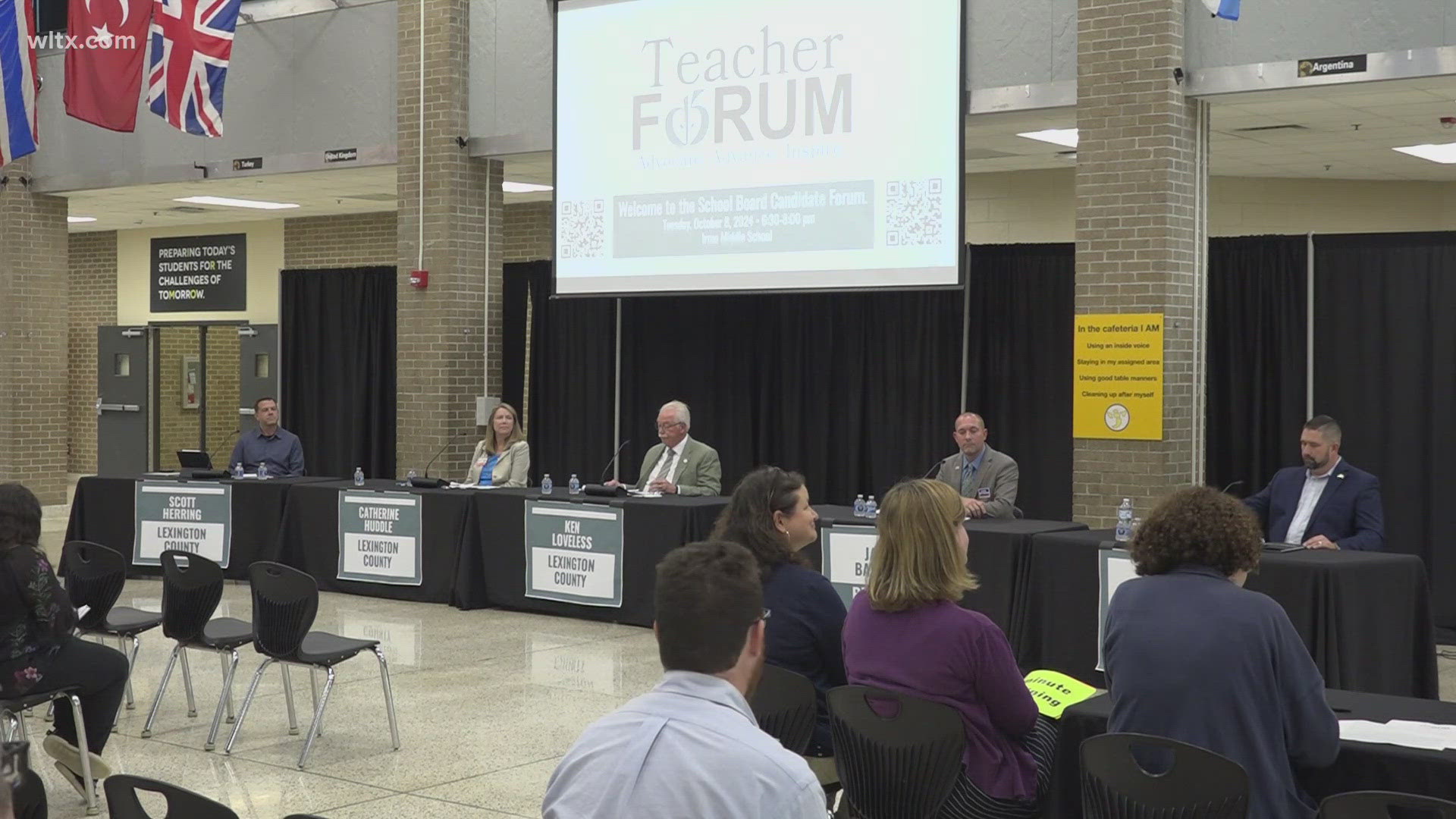 Dozens of teachers, parents, students and community members showed up for the Lexington-Richland Five teacher forum for those running for school board.