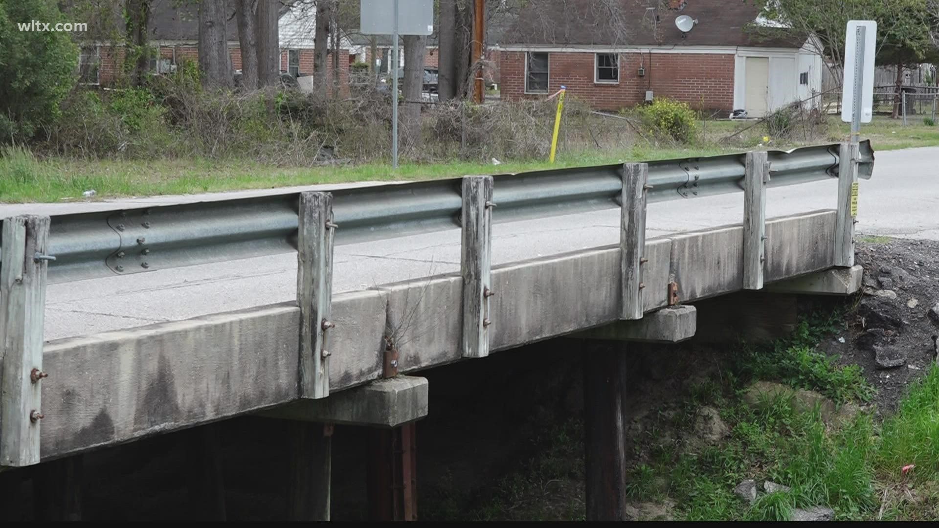 The plan is to replace the Hauser Street bridge over Turkey Creek and the Miller Road bridge over Shot Pouch Branch in Sumter, South Carolina.