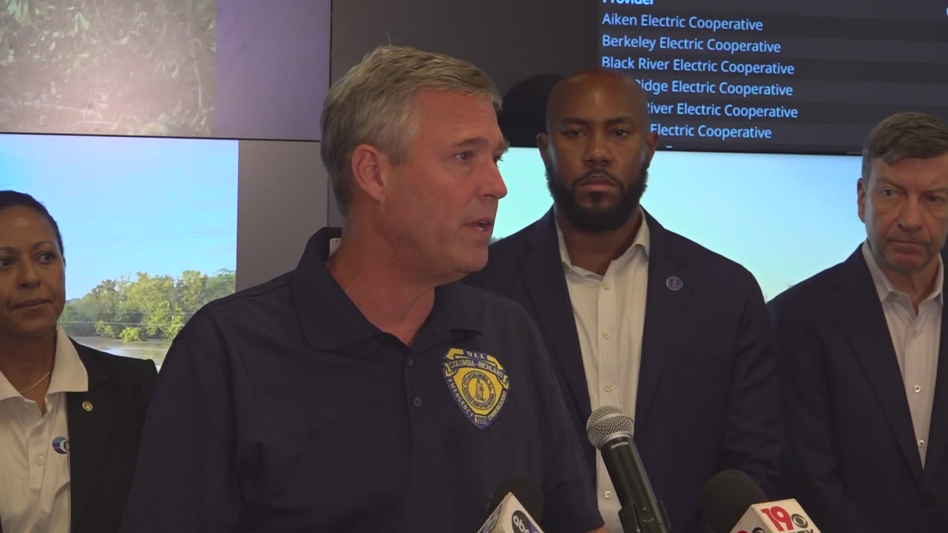 Columbia officials gave an update to their efforts to restore power and offer services in the wake of Tropical Storm Helene.