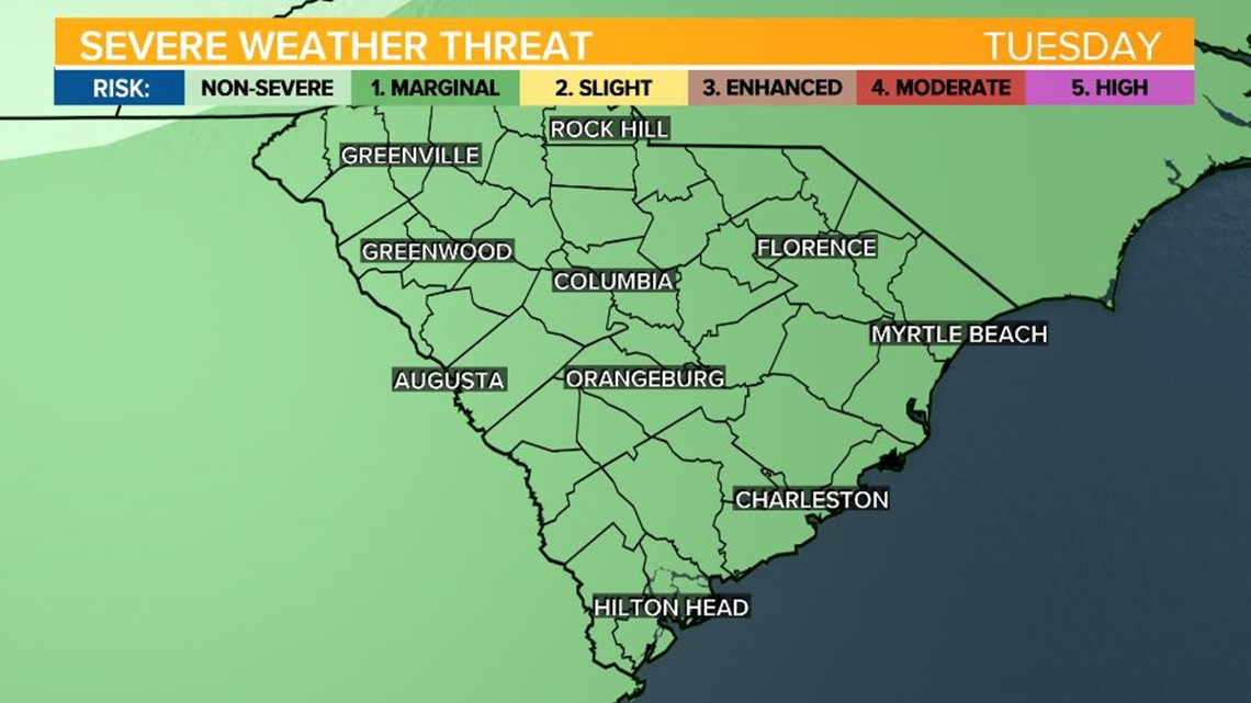 Scattered showers and storms possible today | wltx.com