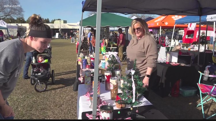 Shoppers support local small businesses at Sumter Holiday Market