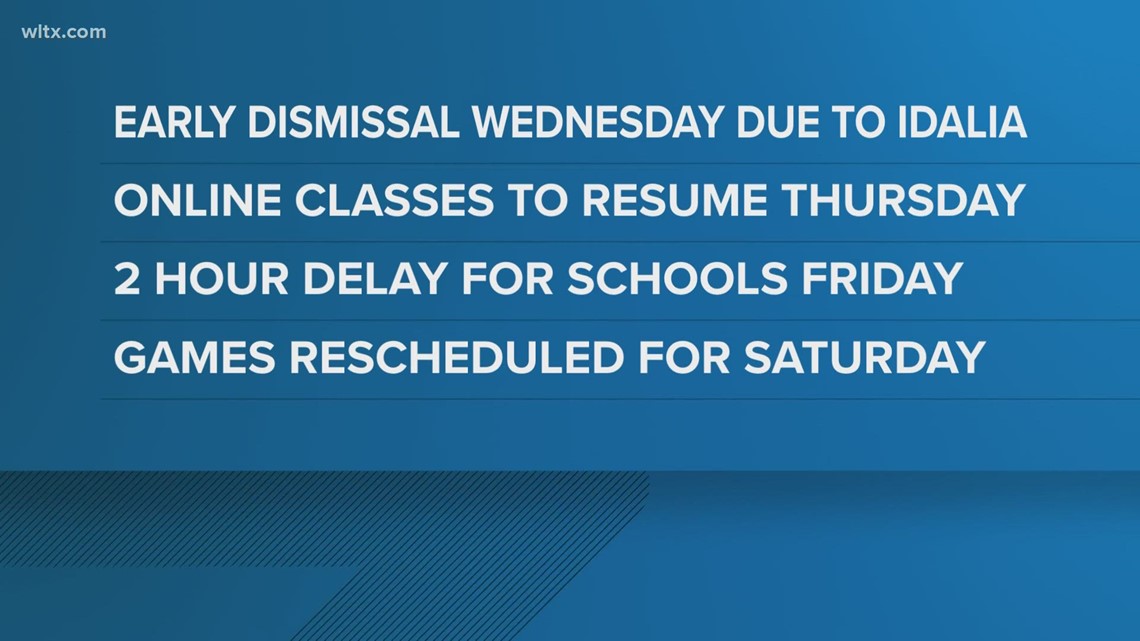 Clarendon Schools To Dismiss Early Wednesday | Wltx.com