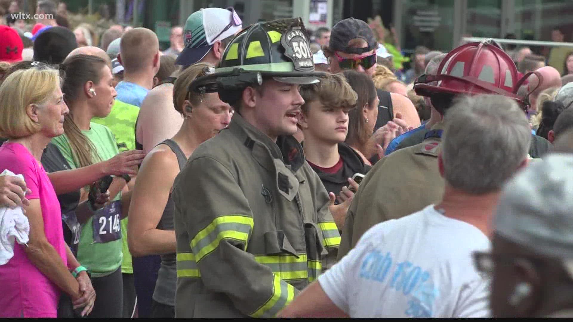 Thousands of military members and first responders gathered alongside members of the community in memory of those who served and lost their lives on 9/11.