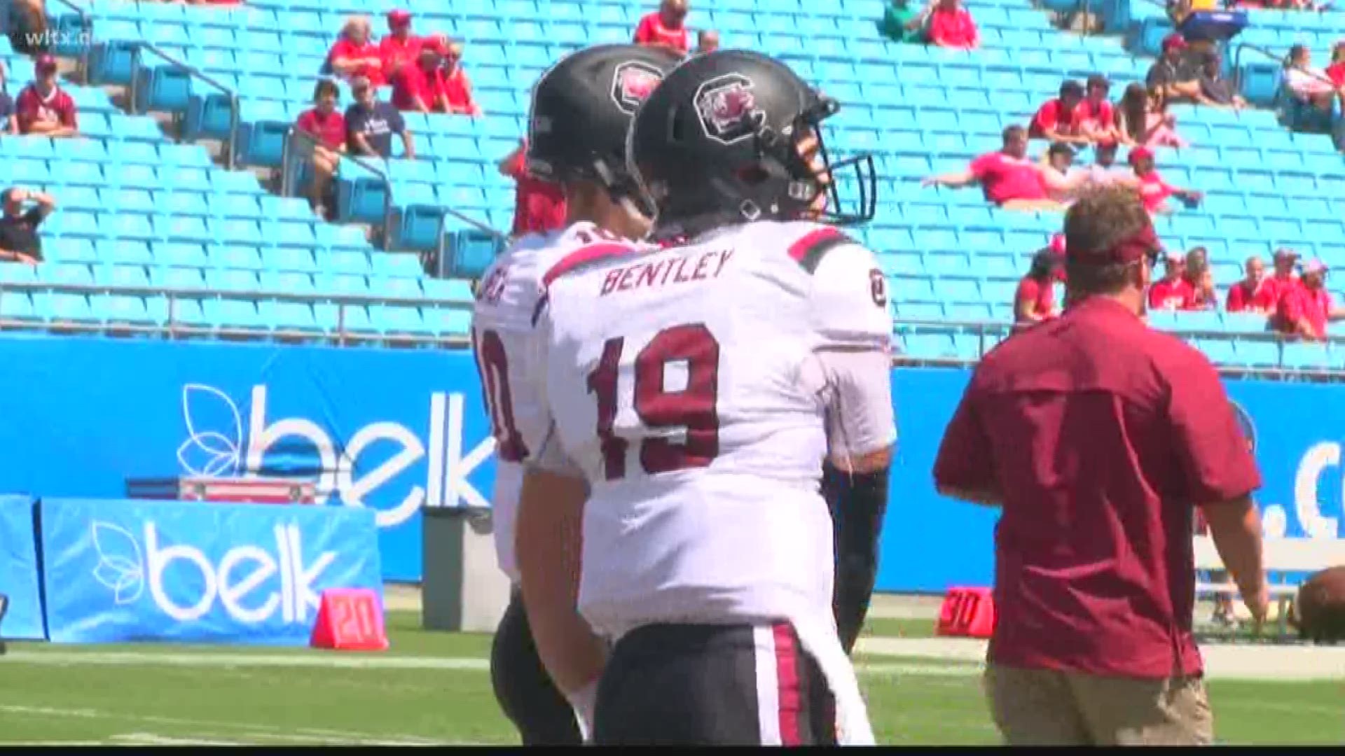 University of South Carolina players talk about upcoming game in Charlotte