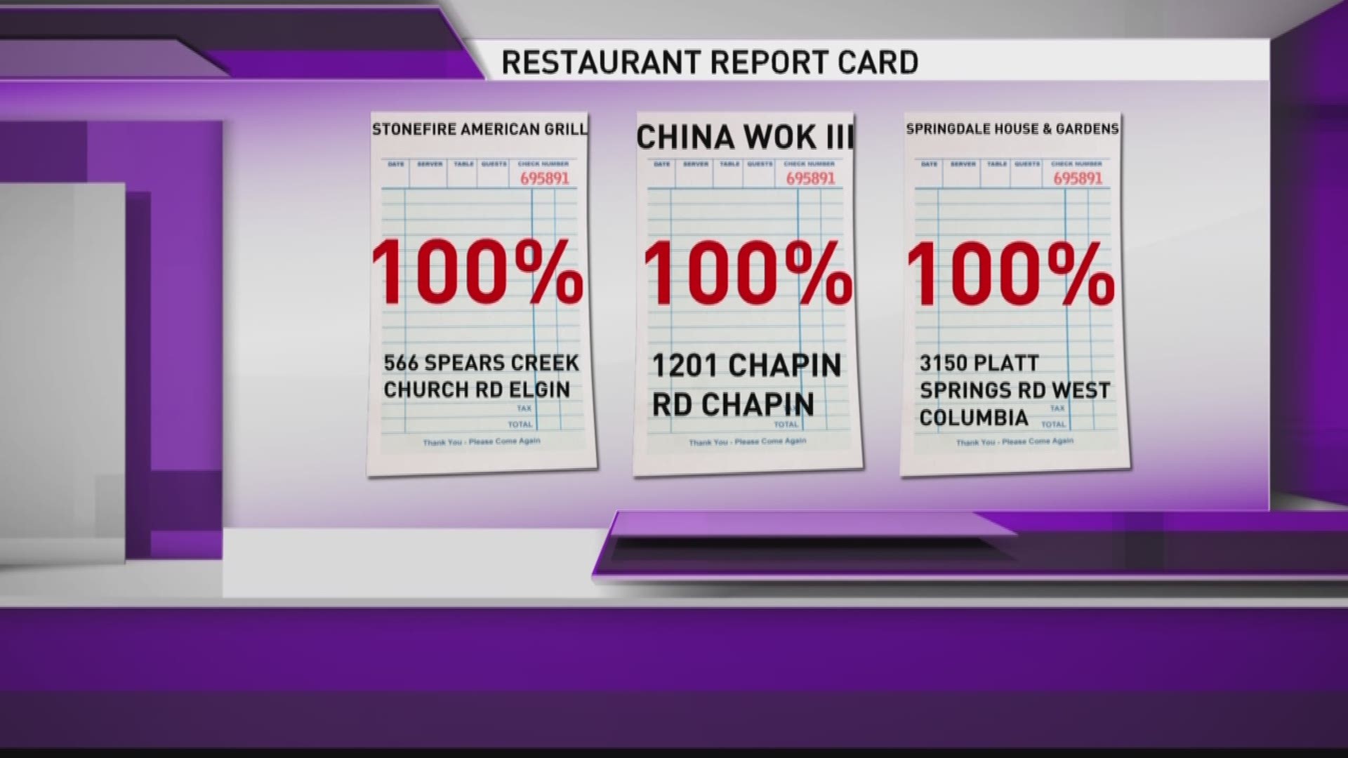 Restaurant Report Card Lake Murray Deli & Bar, Chen's Chinese