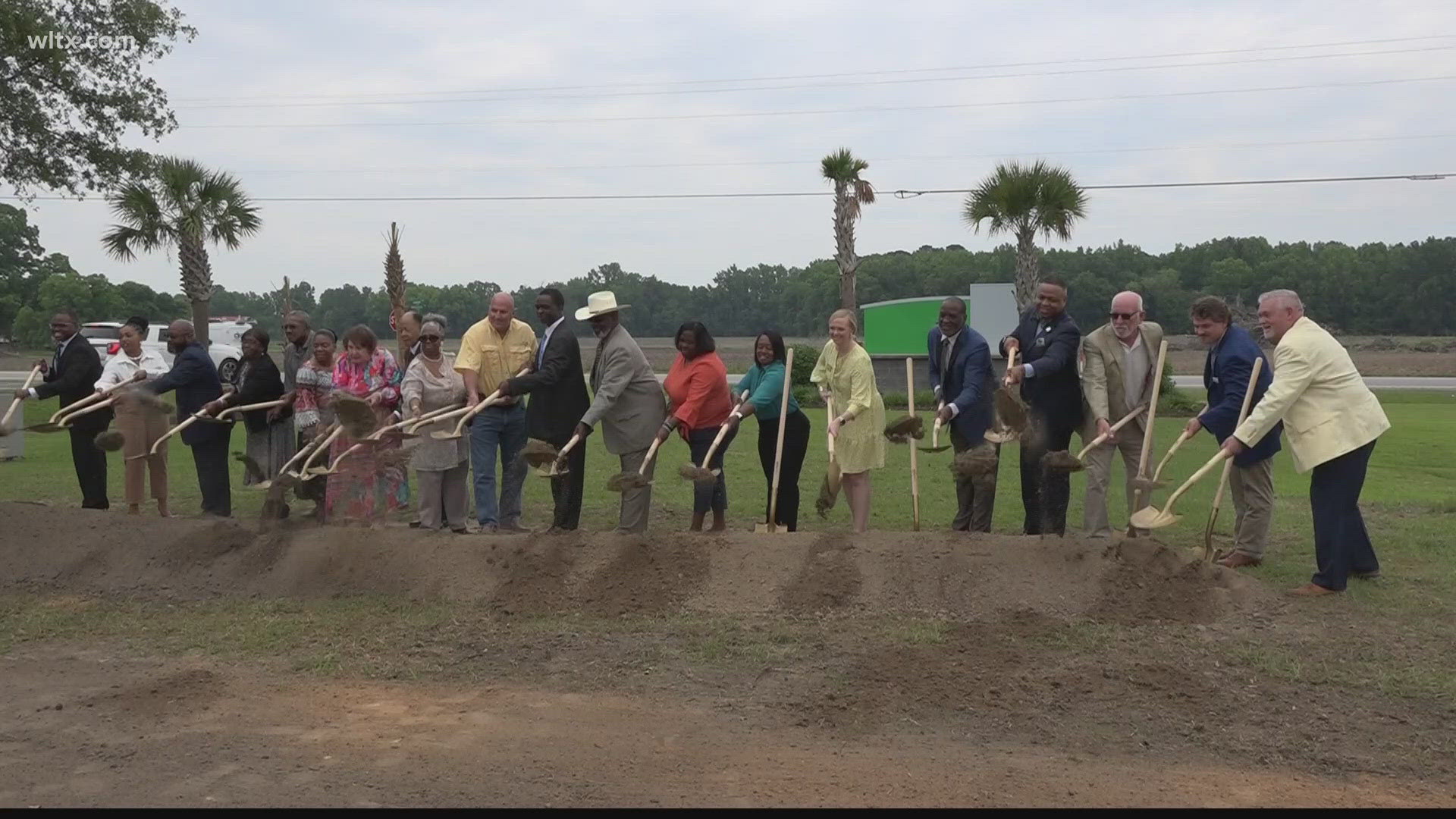 The county had a groundbreaking for their broadband expansion project.