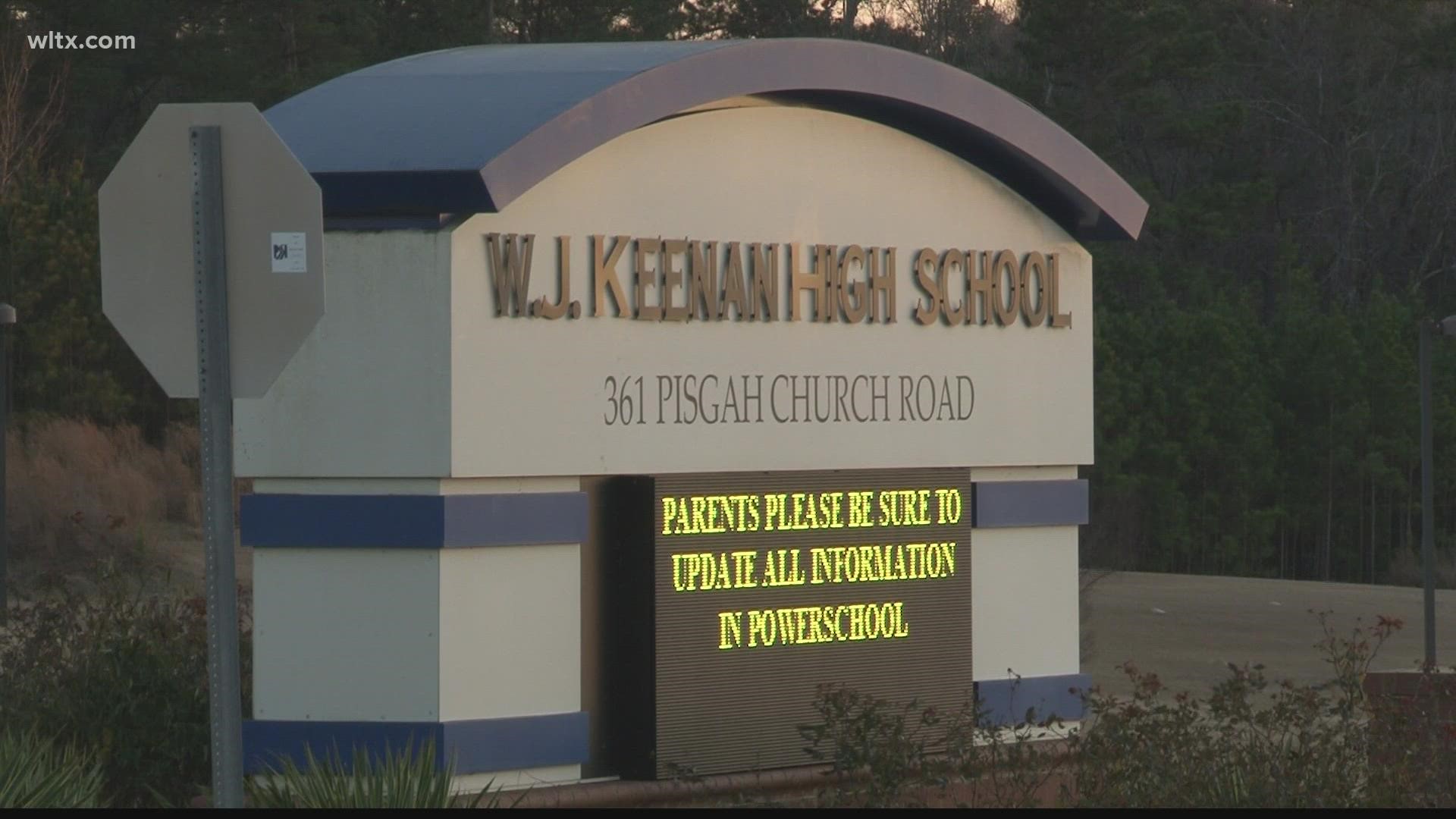 Authorities say the smell of gas ended up forcing the partial evacuation of a high school in Richland County on Thursday.