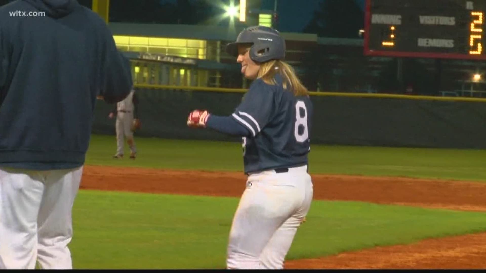 Lexi Pittelkau became the first girl to start at pitcher and play for a boys high school baseball program in the Midlands. The freshman pitcher and infielder for the Lugoff-Elgin becomes the second girl in state history to play for a high school program.
