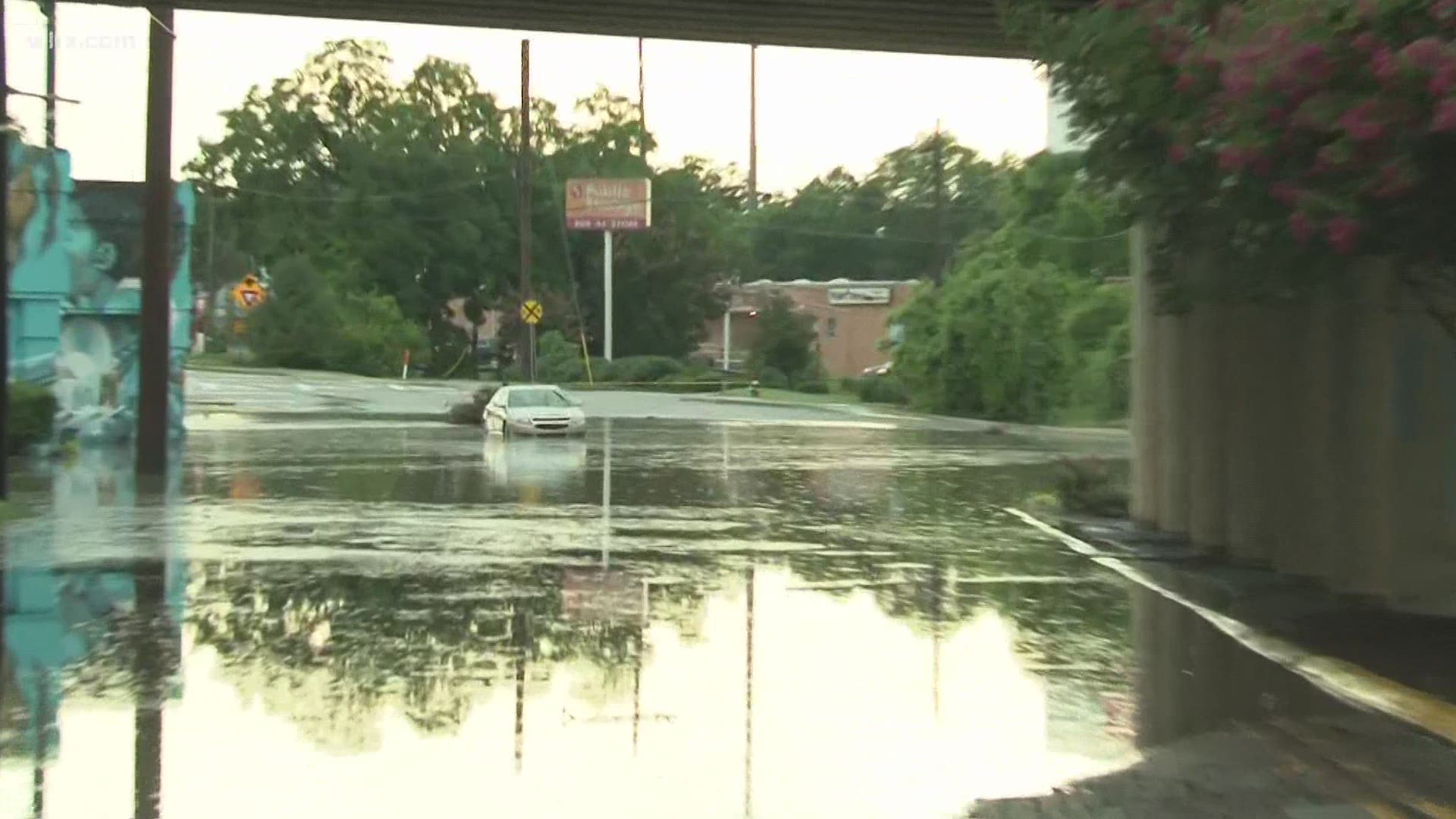 The area is just one of many that experienced heavy flooding in the region.