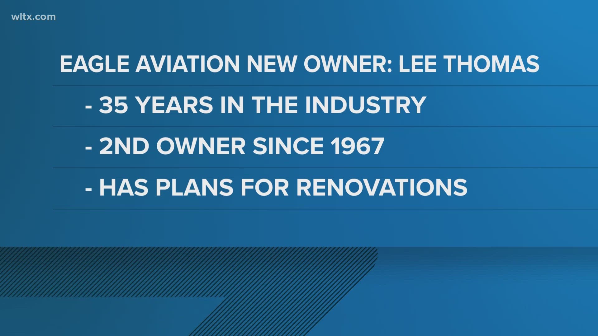 Lee Thomas is in charge of the airport, he has 35 years experience in the business.