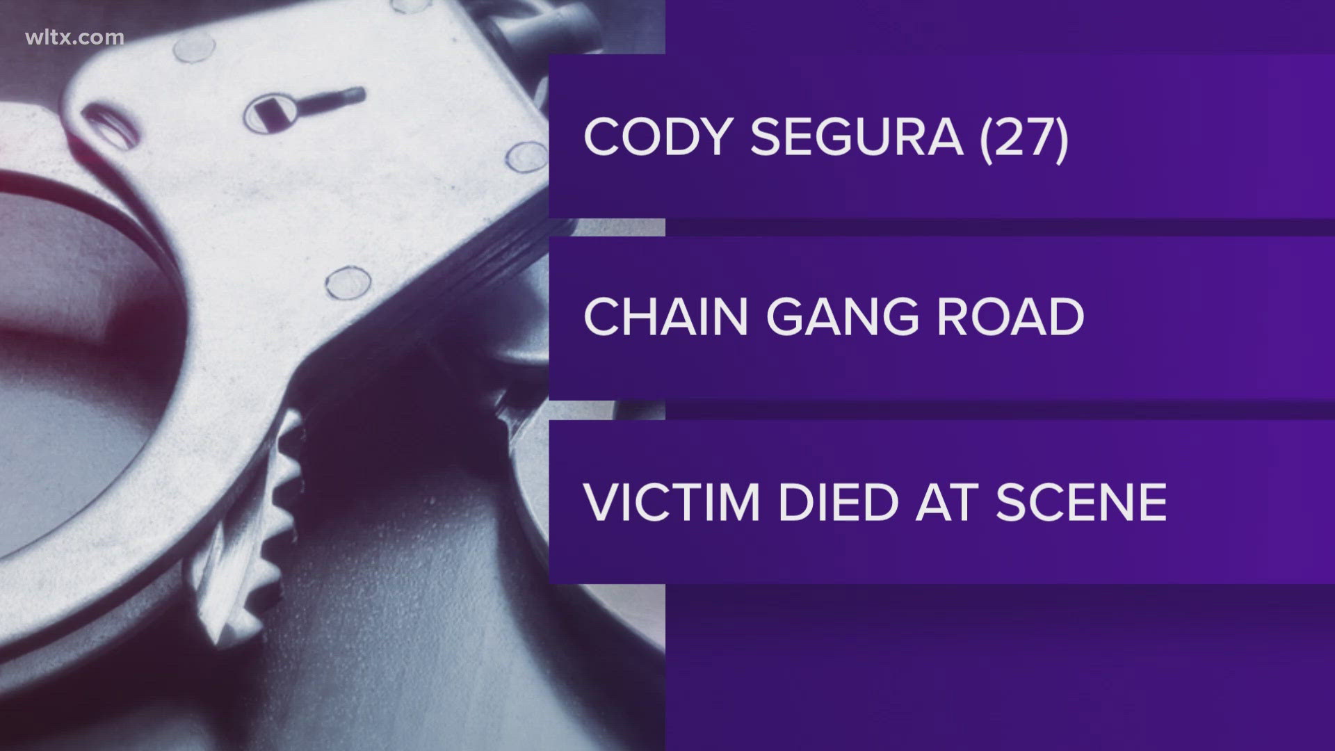 Cody Segura, 27, is accused of shooting and killing a man.  He is charged with murder and possession of a weapon during a violent crime. 