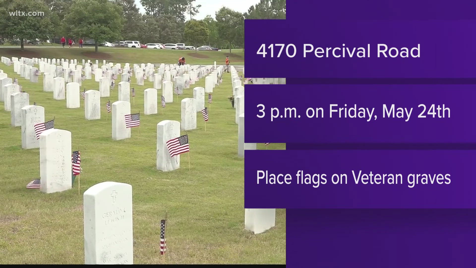 Volunteers are needed next Friday to help place flags on veterans graves.