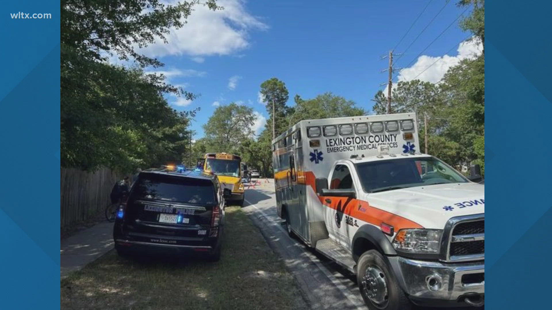 One student was hospitalized after a school bus crash in Lexington on Friday, with no other injuries reported and the road cleared shortly after.