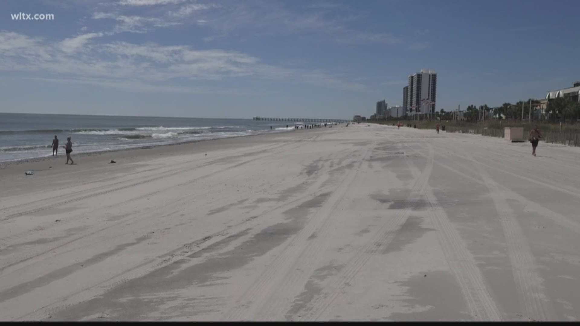 Myrtle Beach did not get as much storm surge as forecast, so the beaches didn't really suffer much damage from Dorian.