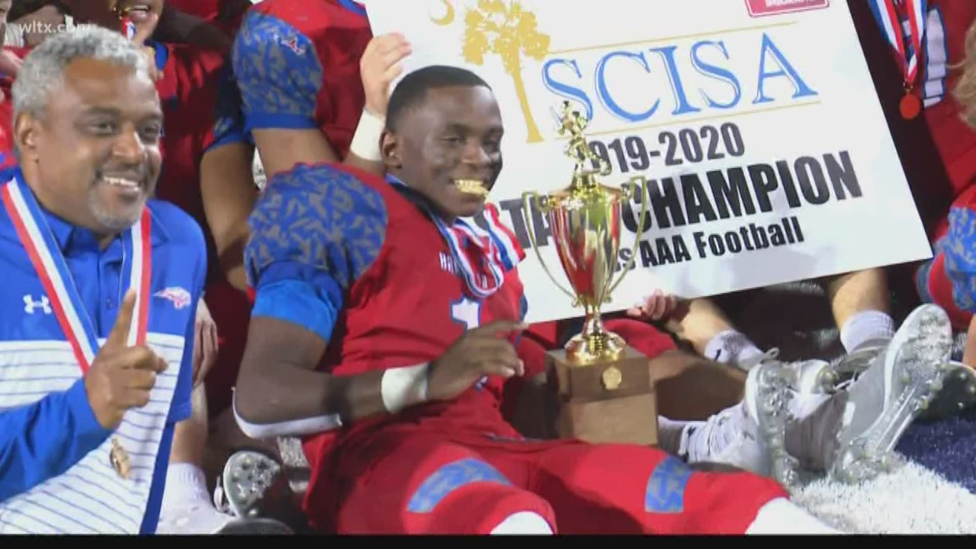 The Hammond Skywawks defeated Laurence Manning Academy to win their third straight SCISA state championship.