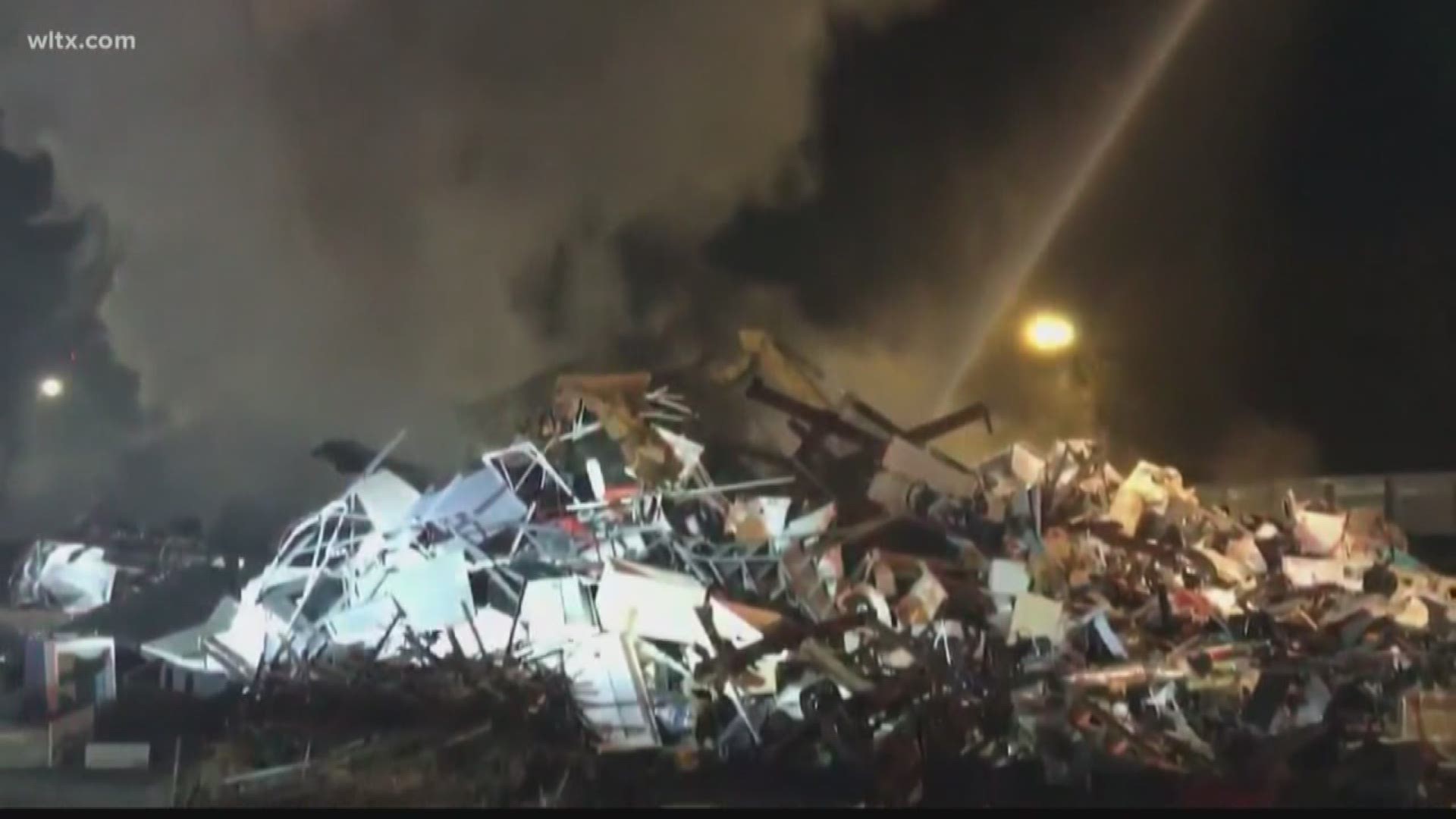 Firefighters were called to American Scrap Iron & Metal overnight