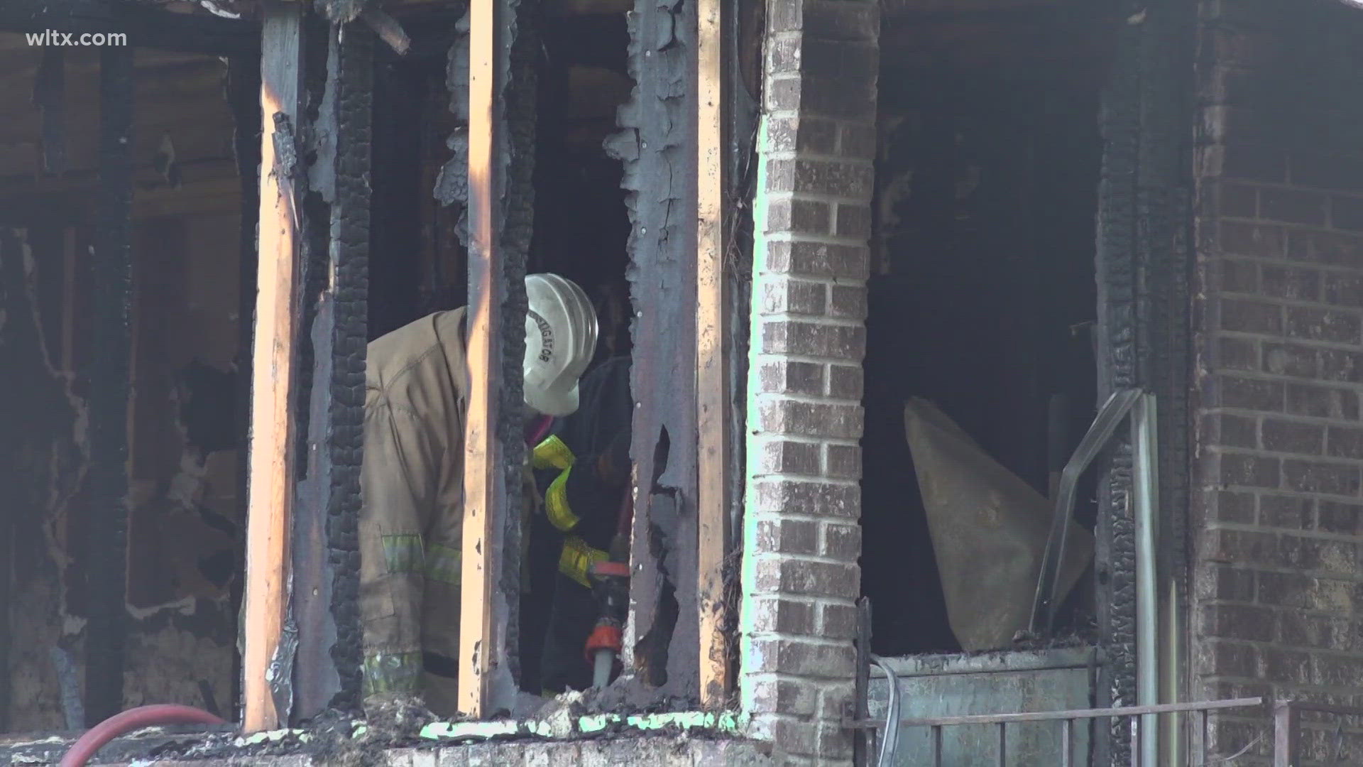 Two people were taken to the hospital after a fire broke out at a home Beaver Brook Road Friday morning. 