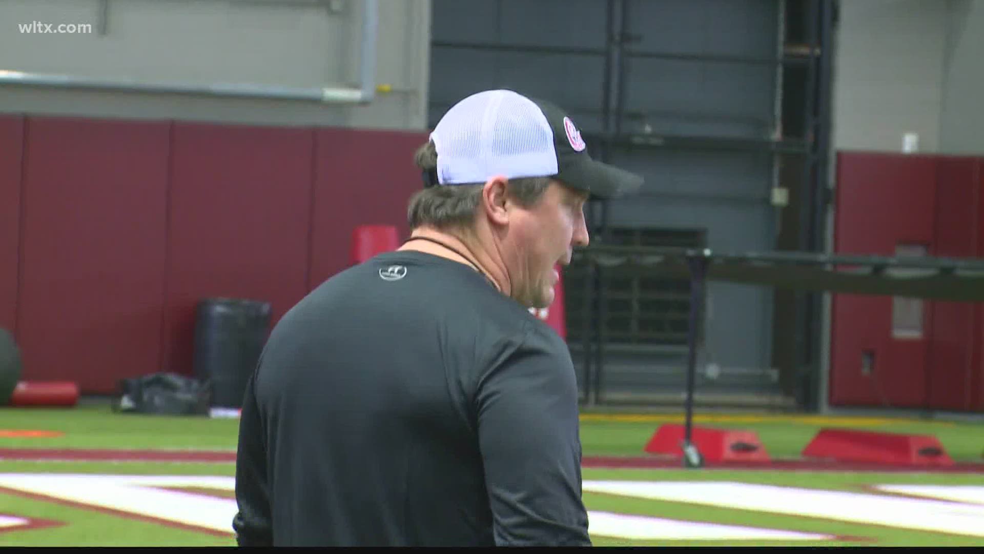 Gamecock head football coach Will Muschamp feels his players can not be any safer than in their football facility where safety measures are in place.
