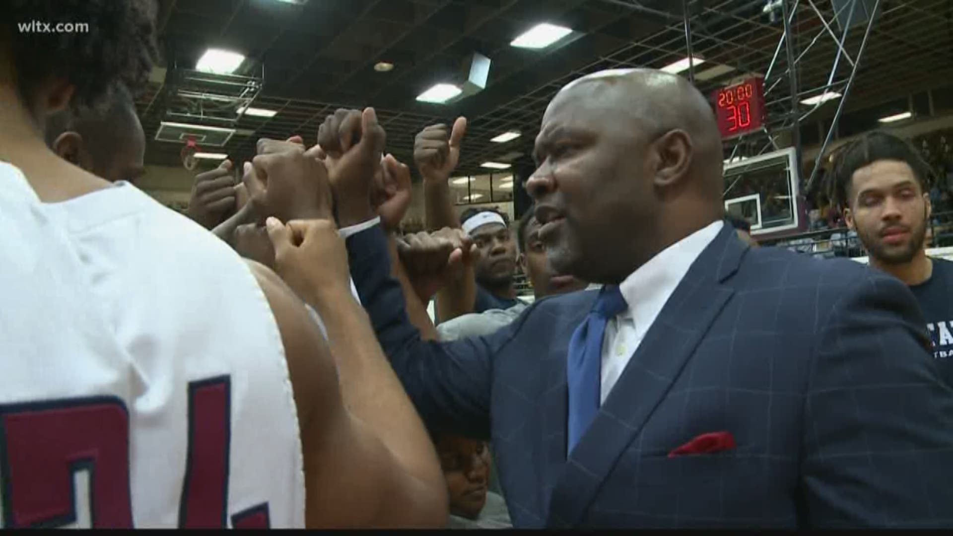 South Carolina State head basketball coach Murray Garvin talks about the legacy of Kobe Bryant before a moment of silence is held in Orangeburg.