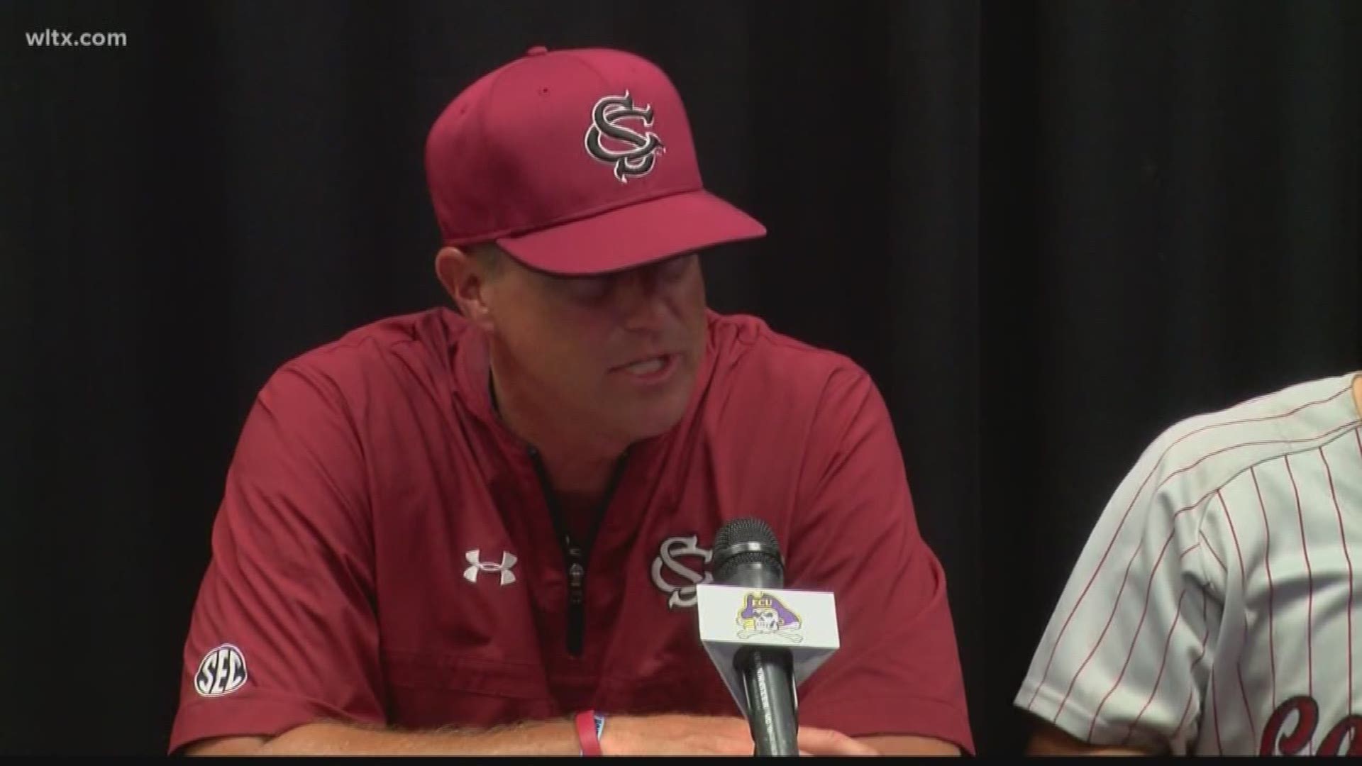 USC head coach Mark Kingston and A.C. Flora grad Madison Stokes talk about the 8-4 win over UNCW.