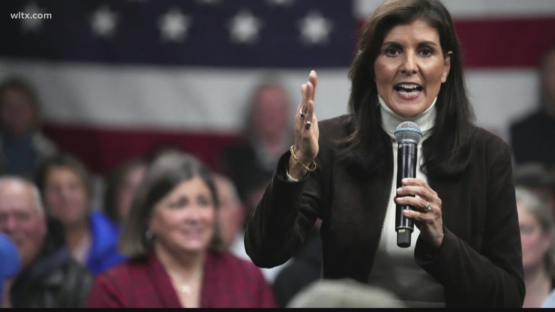 Republican presidential candidate Nikki Haley on Thursday sought to defend earlier comments that failed to mention slavery as a cause of the Civil War.