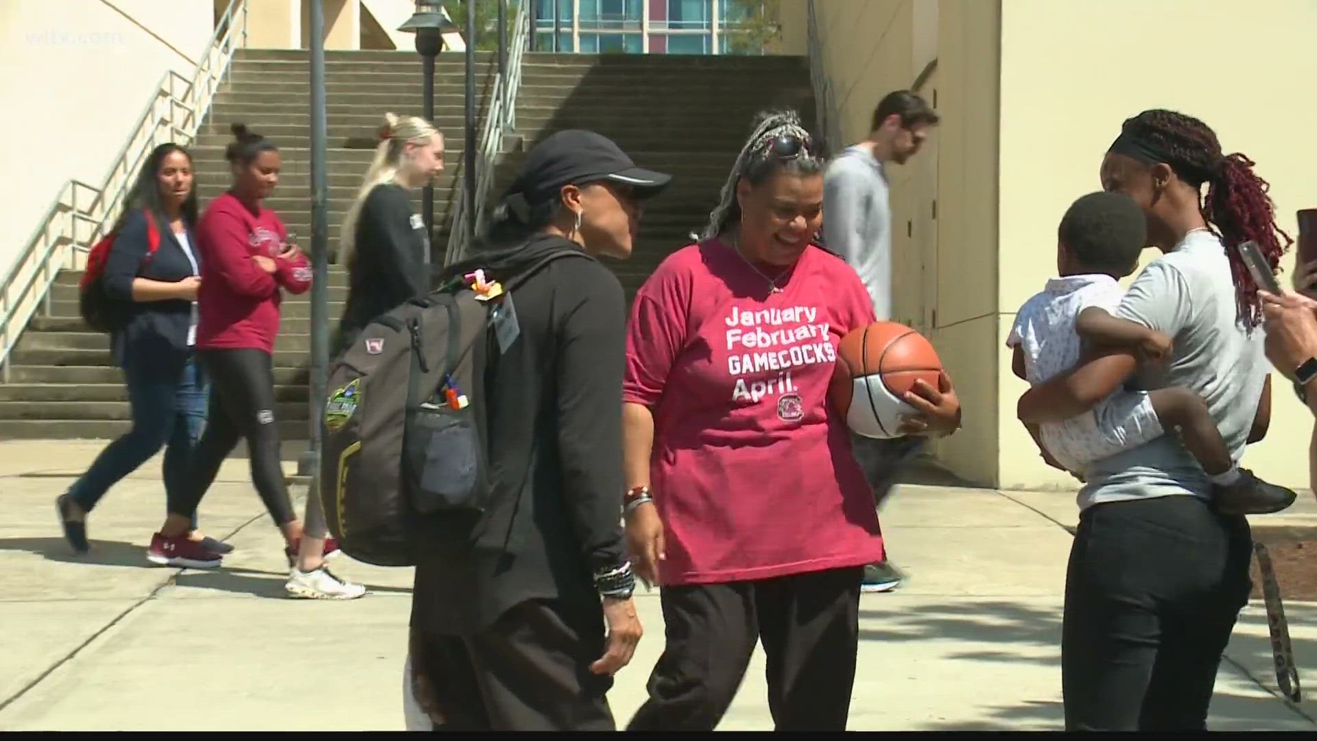 Before departing Columbia for Greenville, South Carolina head basketball coach Dawn Staley talked about the comfort level of returning to the Upstate.