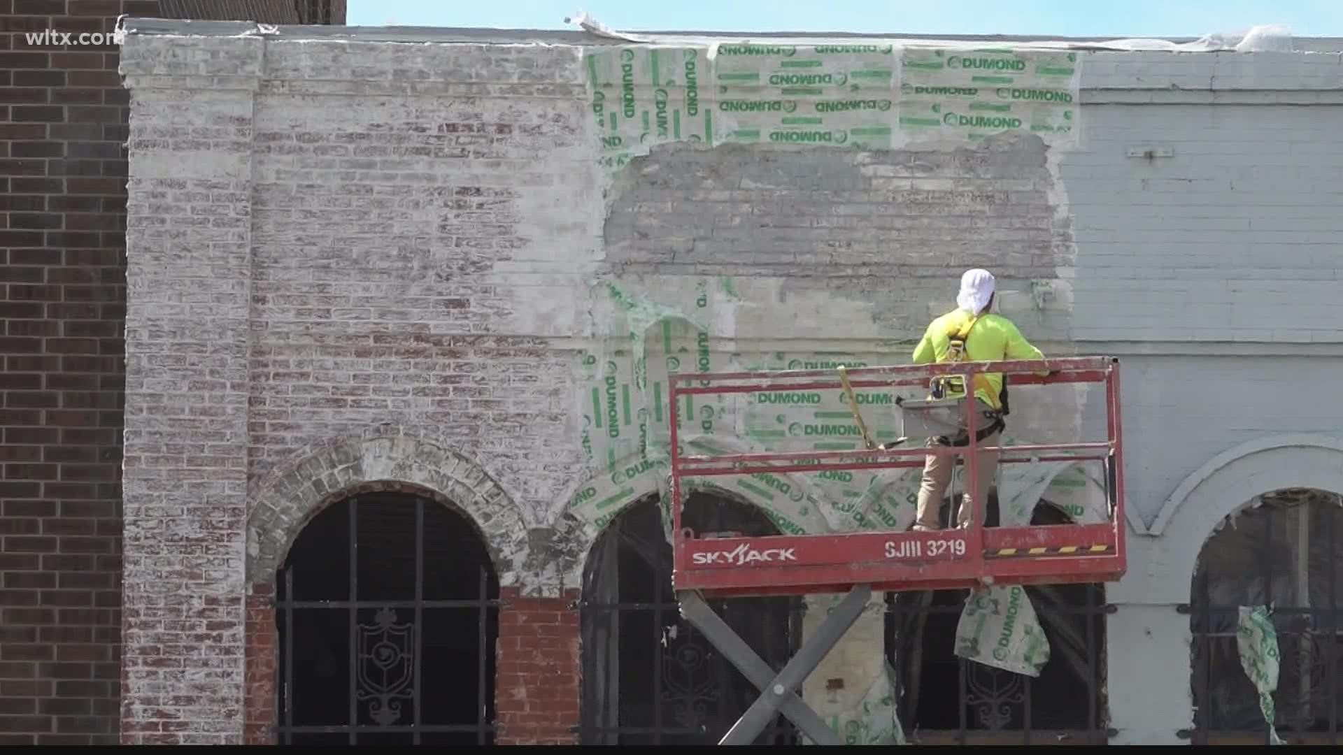 Several buildings in downtown Camden are being renovated bringing new life to the area.
