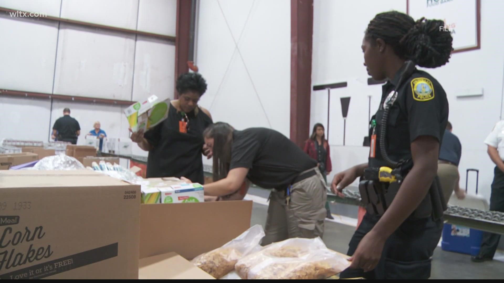 The Orangeburg Department of Public Safety has launched a December challenge incentivizing its officers to distribute groceries to people in need.