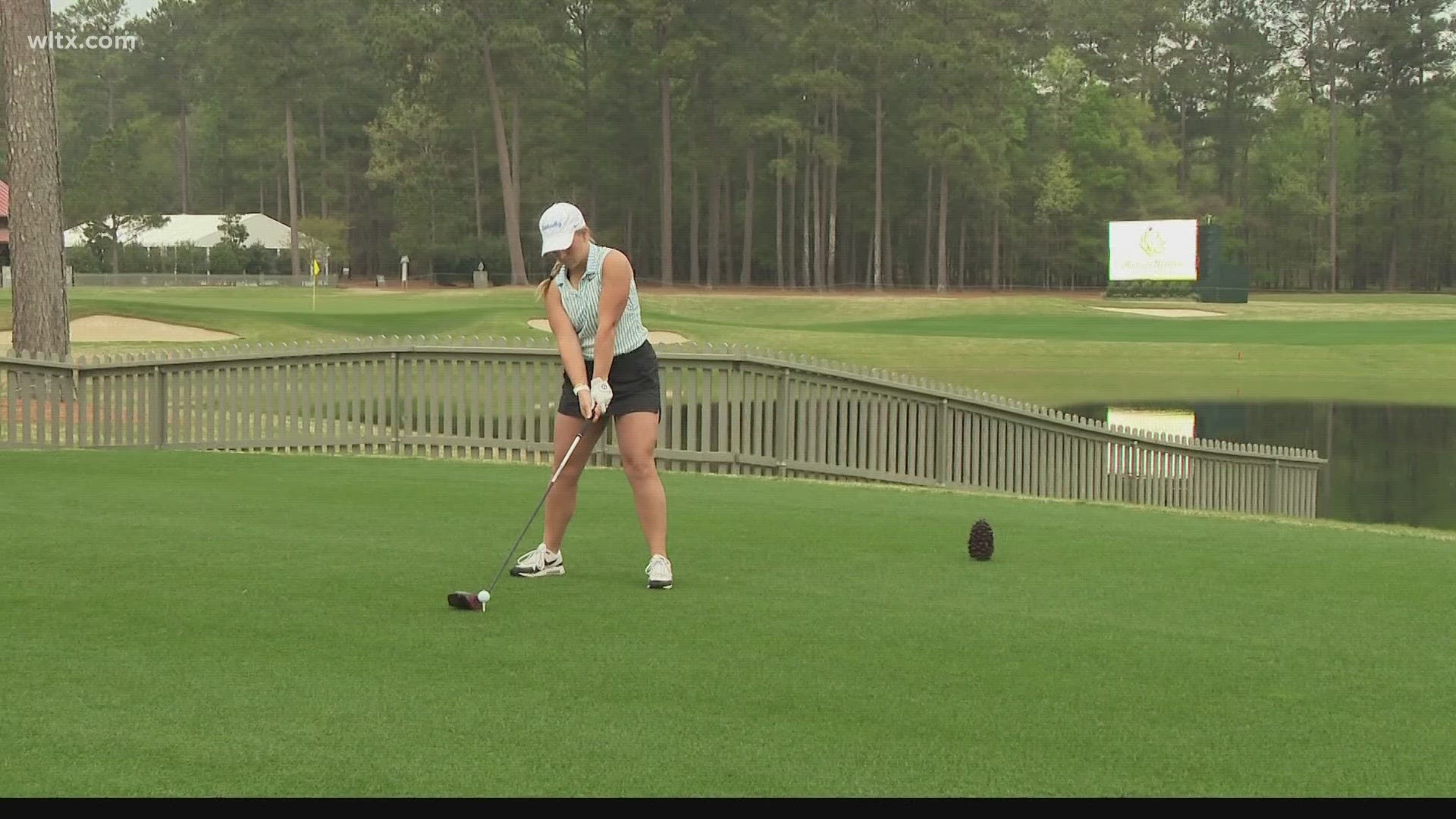 Jensen Castle gets ready for her third appearance in the Augusta ...