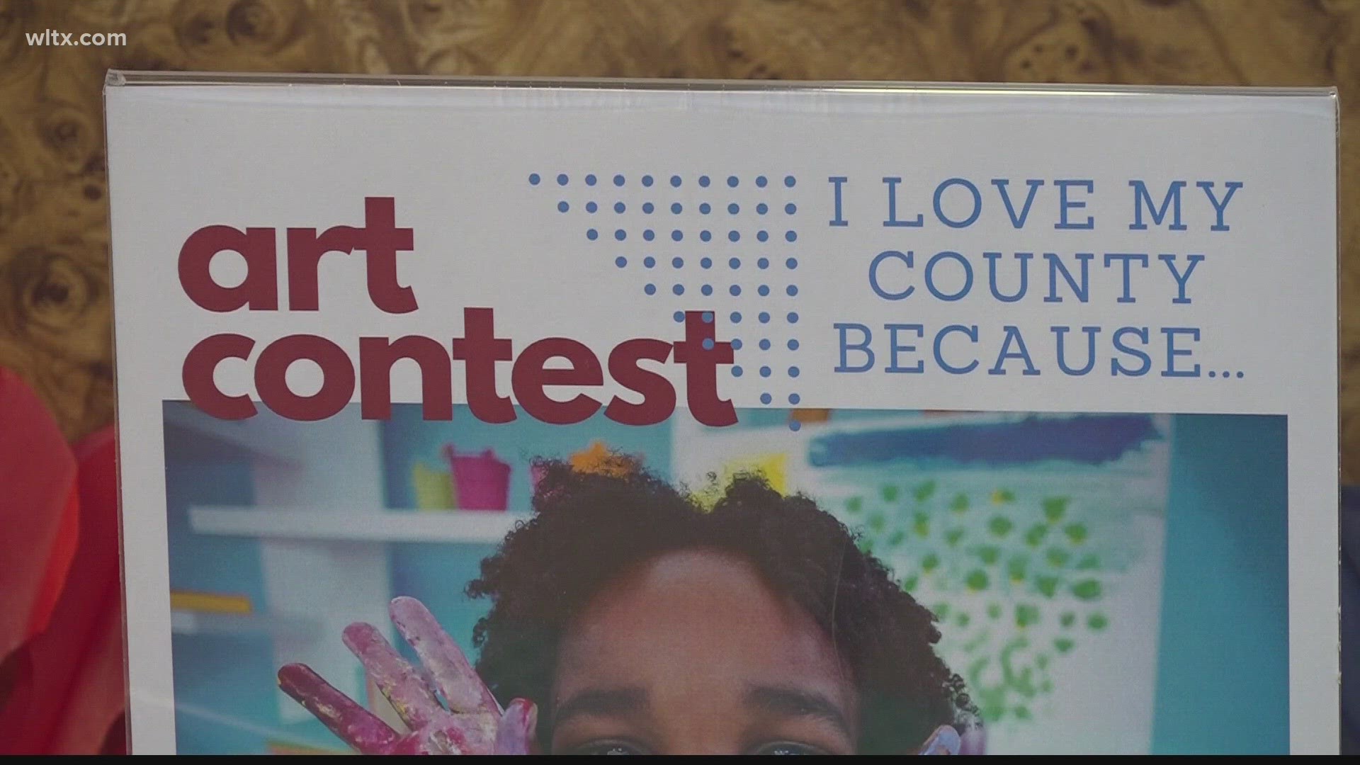 The contest "I love my country because..." art contest for kids from kindergarten through 12th grade.